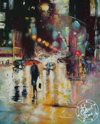 Parapluies en ville
