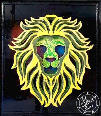 Lion Yellow Black