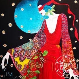 Art Collect Store - Isa Winski - La Femme aux yeux bandes