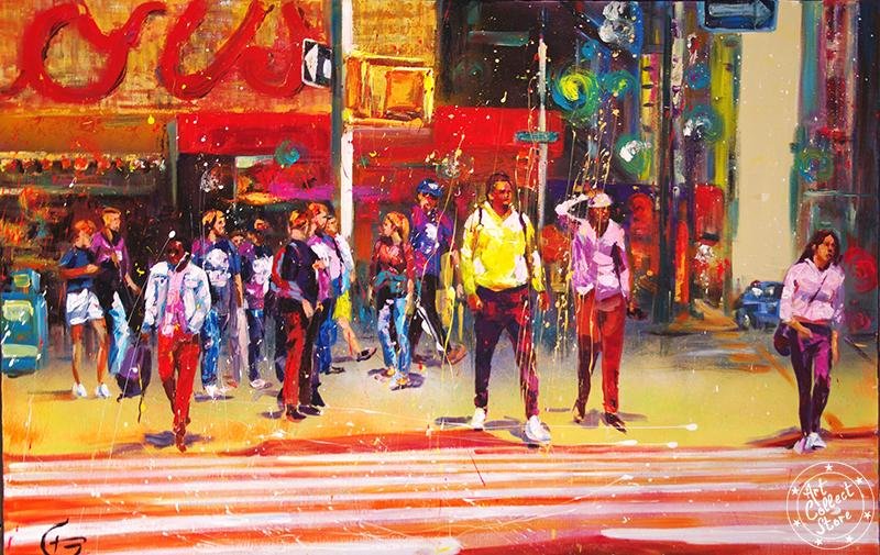 Art Collect - Genevieve Duc - Des touristes à New York