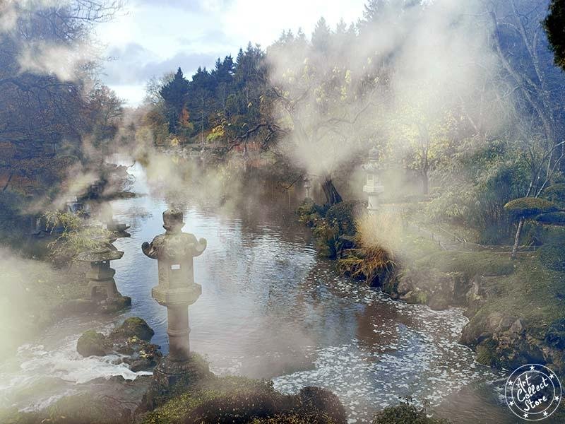 Dans un jardin japonais