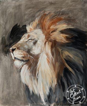 Le lion du Botswana