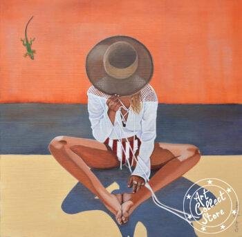 Art Collect Store - Christine Thery-Demore - Lezard Vert