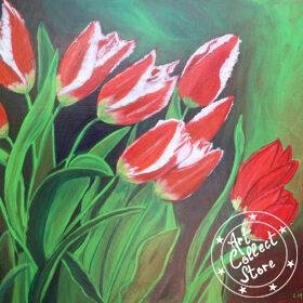 Art Collect Store - Catherine Cayssials - Tulipes rouge