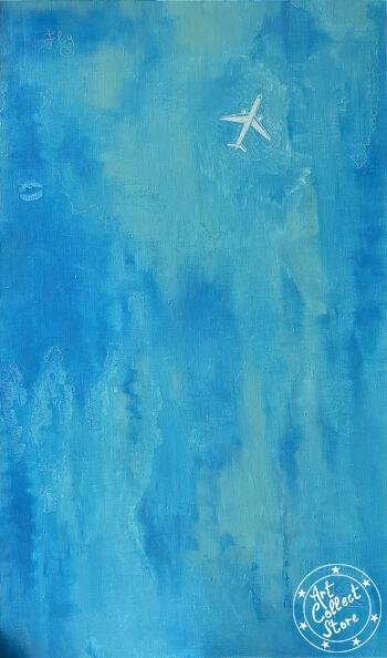Avion à lèvres bleues