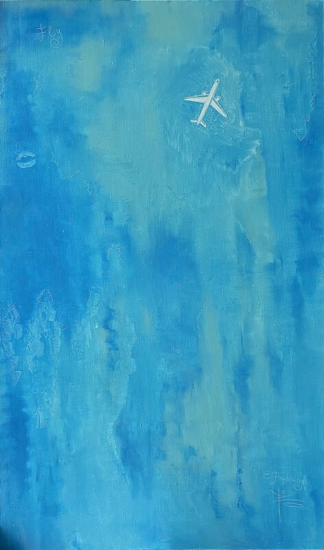 Art Collect Store - Elena Papernaya - Avion a levres bleues