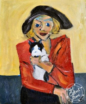 Catarina et son chat