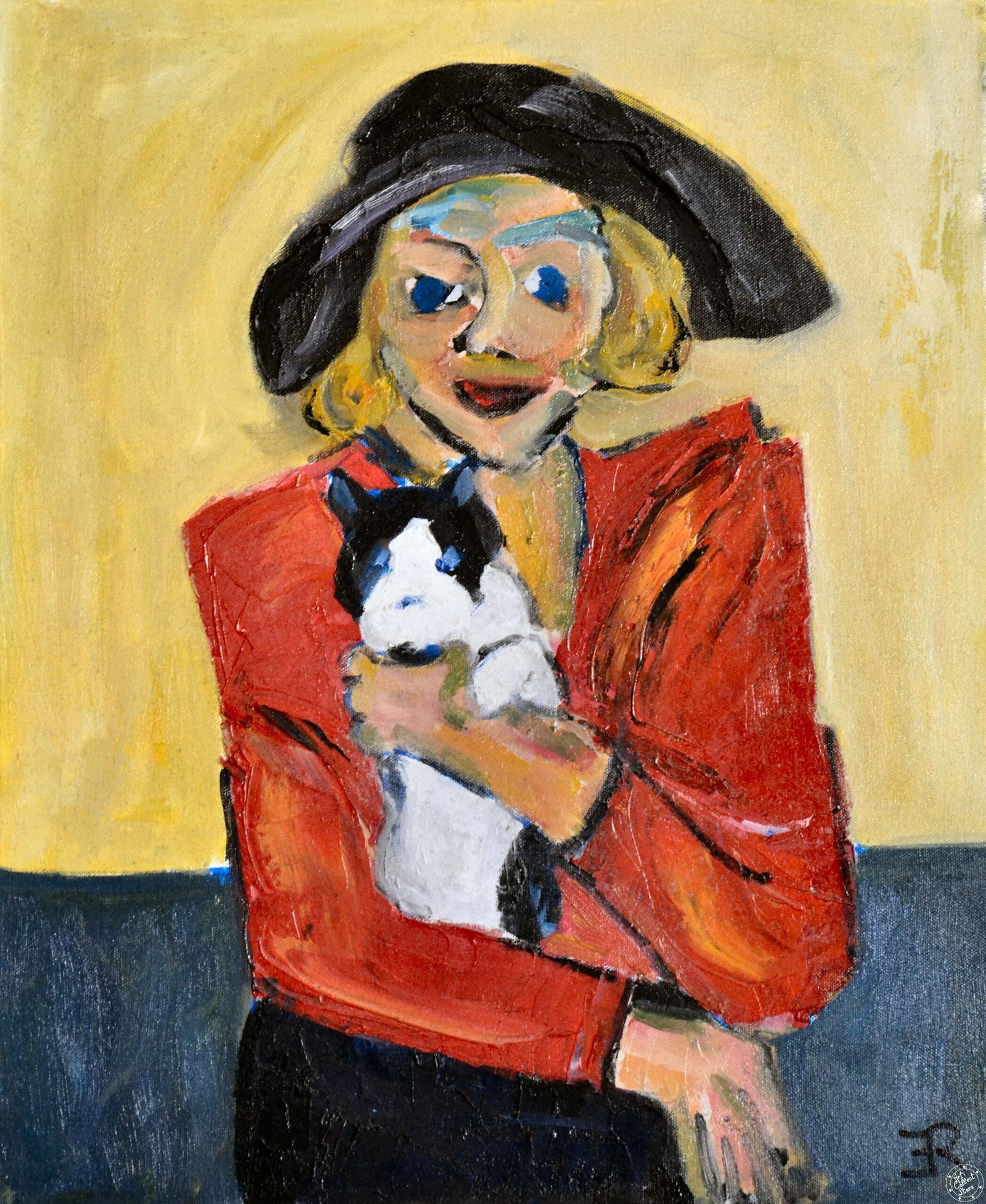 Art Collect Store - Dino Roozi - Catarina et son chat